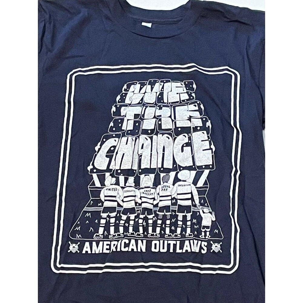 American Outlaws shirt mens small American Apparel We Change short sleeve black - Picture 2 of 8